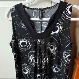 Susan Lawrence Black & White Blouse